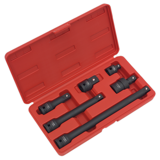 Sealey Impact Adaptor & Extension Bar Set 6pc 1/2"Sq Drive AK5514 Sealey - Dynamic Drive