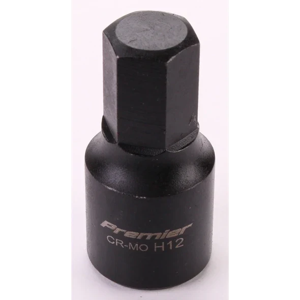Sealey 3/8"Dr Low Profile Hex Impact Socket Bit 12mm