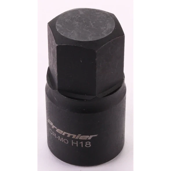 Sealey 3/8"Dr Low Profile Hex Impact Socket Bit 18mm