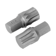 Sealey Spline Bit M14 x 30mm Pack of 2 AK5532 Sealey - Dynamic Drive