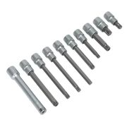 Sealey Head Bolt Socket Bit Set 10pc 1/2"Sq Drive AK5538 Sealey - Dynamic Drive