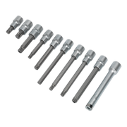 Sealey Head Bolt Socket Bit Set 10pc 1/2"Sq Drive AK5538 Sealey - Dynamic Drive
