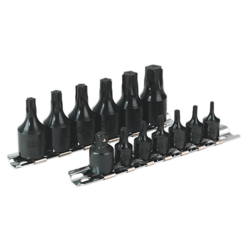 Sealey TRX-Star* Socket Bit Set 13pc 1/4" & 3/8"Sq Drive AK5584 Sealey - Dynamic Drive