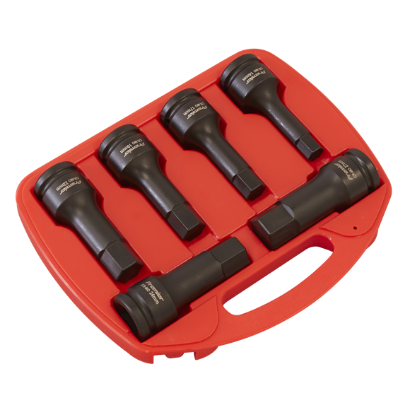 Sealey Impact Hex Socket Bit Set 6pc 3/4"Sq Drive AK5586 Sealey - Dynamic Drive