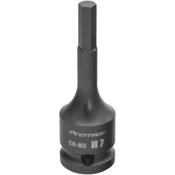 Sealey 1/2"Dr Impact Hex Socket Bit H7 (78mmL)