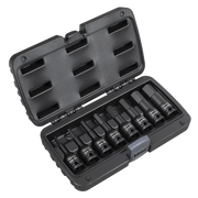 Sealey Impact Hex Socket Bit Set 8pc 1/2"Sq Drive AK5601 Sealey - Dynamic Drive
