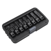Sealey Impact Hex Socket Bit Set 8pc 1/2"Sq Drive AK5601 Sealey - Dynamic Drive