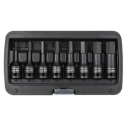 Sealey Impact Hex Socket Bit Set 8pc 1/2"Sq Drive AK5601 Sealey - Dynamic Drive