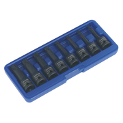 Sealey Impact TRX-Star* Socket Bit Set 8pc 1/2"Sq Drive AK5602 Sealey - Dynamic Drive