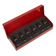 Sealey Impact TRX-Star* Socket Bit Set 6pc 1/2"Sq Drive AK5607 Sealey - Dynamic Drive