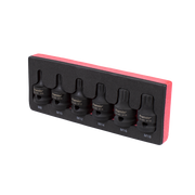 Sealey Impact Spline Socket Bit Set 6pc 1/2"Sq Drive AK5608 Sealey - Dynamic Drive