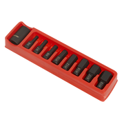 Sealey Impact Hex Bit & Holder Set 9pc 1/2"Sq Drive AK5609 Sealey - Dynamic Drive