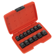 Sealey Impact Socket Set 13pc 1/2"Sq Drive Low Profile Metric AK5613LP Sealey - Dynamic Drive