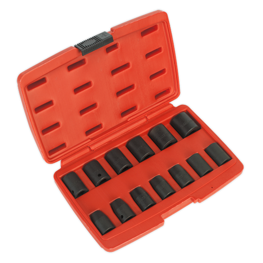 Sealey Impact Socket Set 13pc 1/2"Sq Drive Metric AK5613M Sealey - Dynamic Drive