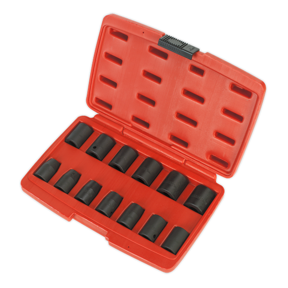 Sealey Impact Socket Set 13pc 1/2"Sq Drive Metric AK5613M Sealey - Dynamic Drive