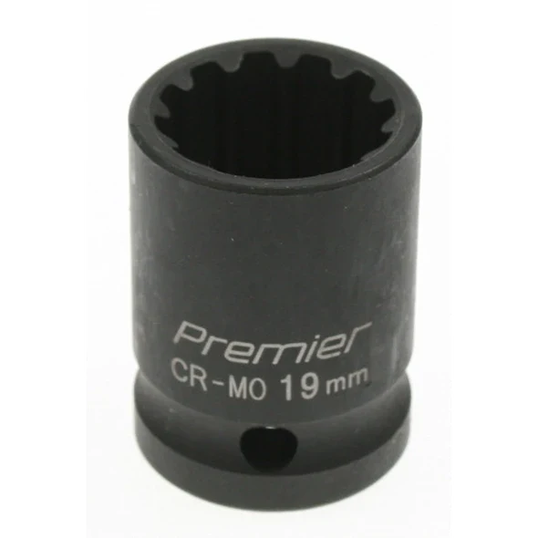 Sealey Impact socket 19mm 1/2"dr 'total drive'