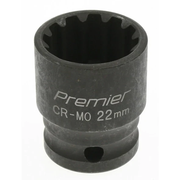 Sealey Impact socket 22mm 1/2"dr 'total drive'