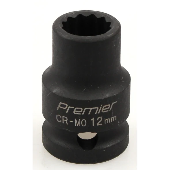 Sealey Impact socket 1/2"dr 12mm (12pt)