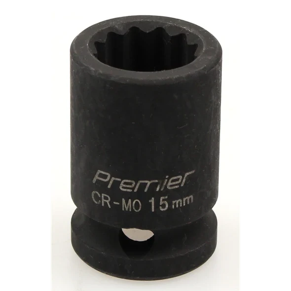 Sealey Impact socket 1/2"dr 15mm (12pt)