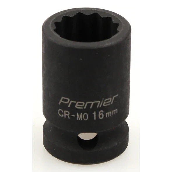 Sealey Impact socket 1/2"dr 16mm (12pt)