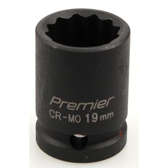 Sealey Impact socket 1/2"dr 19mm (12pt)