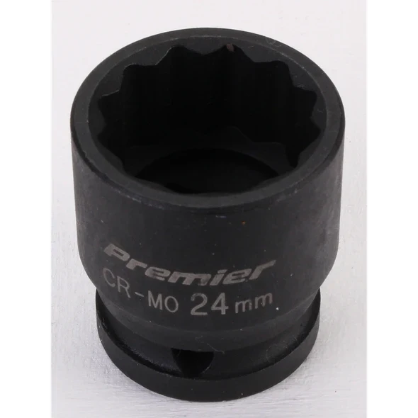 Sealey Impact socket 1/2"dr 24mm (12pt)