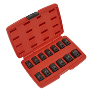 Sealey Impact Socket Set 13pc 1/2"Sq Drive 12-Point AK5614M Sealey - Dynamic Drive