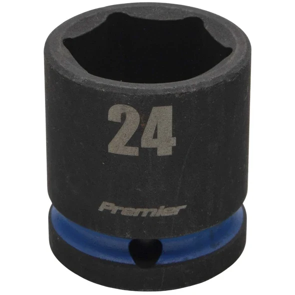 Sealey 1/2"Dr Impact Socket 24mm (Blue Coded Ring)