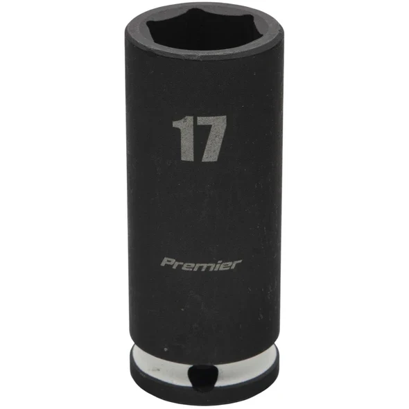 Sealey 3/8"Dr Deep Impact Socket 17mm (White Coded Ring)