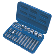 Sealey TRX-Star* Socket & Bit Set 30pc 1/4" 3/8" & 1/2"Sq Drive AK619 Sealey - Dynamic Drive