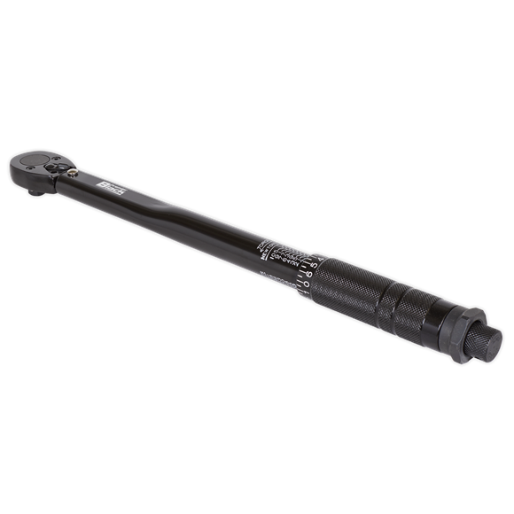 Sealey Micrometer Torque Wrench 3/8"Sq Drive Calibrated Black Series AK623B Sealey - Dynamic Drive