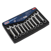 Sealey Combination Spanner Set 10pc Stubby Metric AK633 Sealey - Dynamic Drive