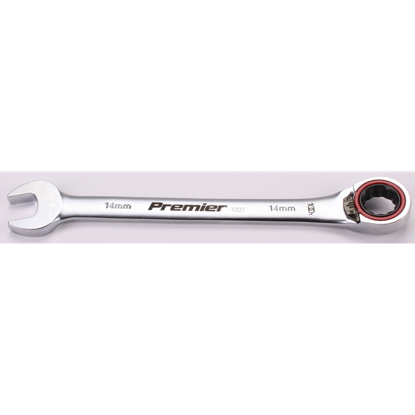 Sealey Reversible Ratchet Comb. Spanner 14mm