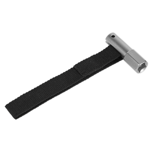 Sealey Oil Filter Strap Wrench 120mm Capacity 1/2"Sq Drive AK640 Sealey - Dynamic Drive