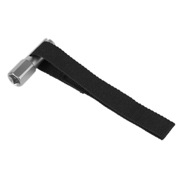Sealey Oil Filter Strap Wrench 120mm Capacity 1/2"Sq Drive AK640 Sealey - Dynamic Drive