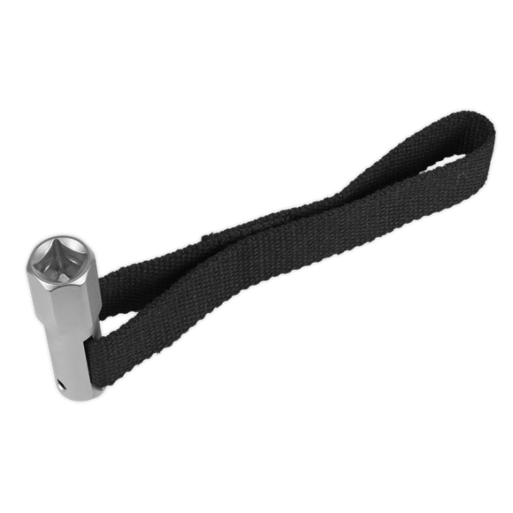 Sealey Oil Filter Strap Wrench 120mm Capacity 1/2"Sq Drive AK640 Sealey - Dynamic Drive