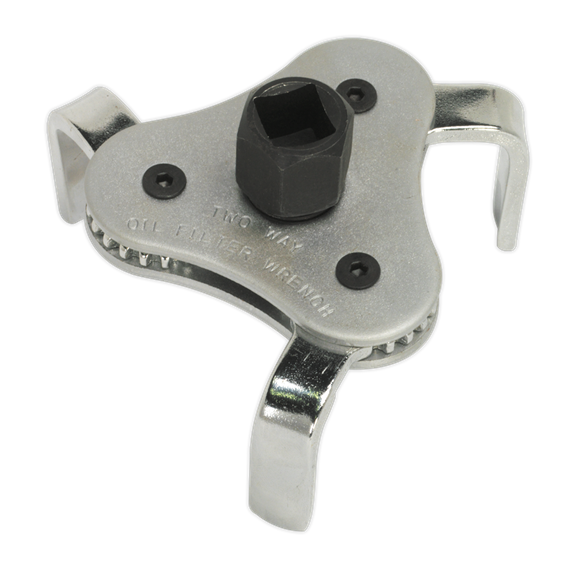 Sealey Oil Filter Claw Wrench63-103mm Capacity 3/8" & 1/2"Sq Drive AK642 Sealey - Dynamic Drive