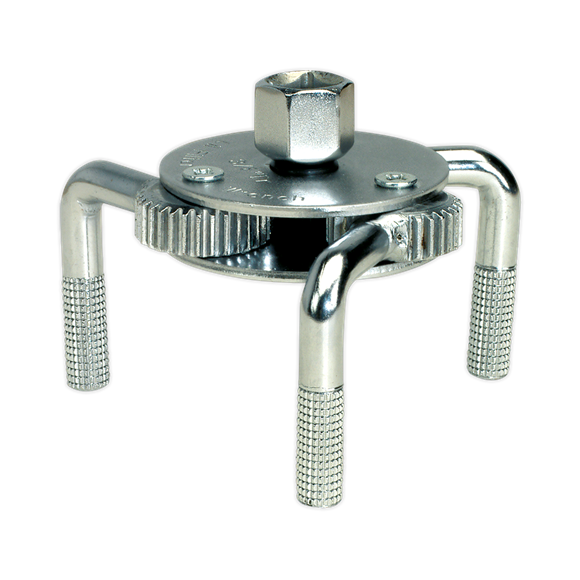 Sealey Oil Filter Claw Wrench65-110mm Capacity 3/8" & 1/2"Sq Drive AK643 Sealey - Dynamic Drive