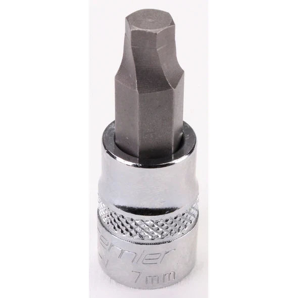Sealey 3/8"Dr Hex Socket Bit (Lock-On) 7mm