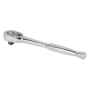 Sealey Ratchet Wrench 1/4"Sq Drive Pear-Head Flip Reverse AK660 Sealey - Dynamic Drive