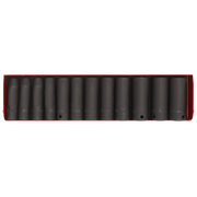 Sealey Impact Socket Set 12pc Deep 3/8"Sq Drive Metric/Imperial AK683 Sealey - Dynamic Drive