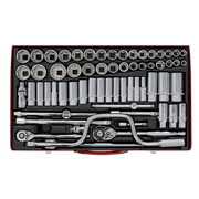 Sealey Socket Set 64pc 3/8" & 1/2"Sq Drive 6pt WallDrive Metric/Imperial Sealey - Dynamic Drive