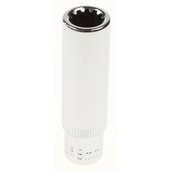 Sealey Spline socket (deep) 1/4" 8mm