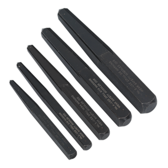 Sealey Screw Extractor Set 5pc Square Type AK719 Sealey - Dynamic Drive