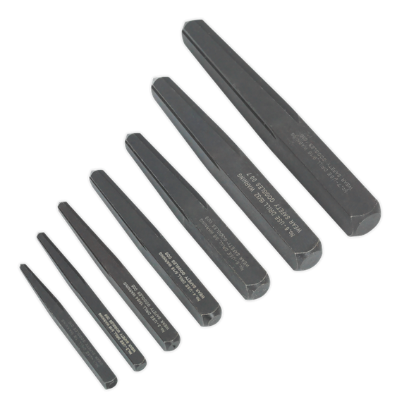 Sealey Screw Extractor Set 7pc Square Type AK720 Sealey - Dynamic Drive