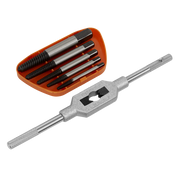 Sealey Screw Extractor Set with Wrench 6pc Helix Type AK721 Sealey - Dynamic Drive