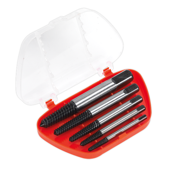 Sealey Screw Extractor Set 5pc Helix Type AK722 Sealey - Dynamic Drive