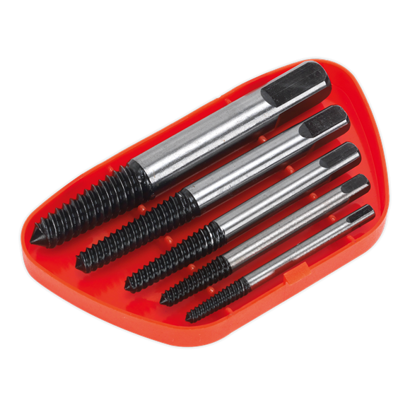 Sealey Screw Extractor Set 5pc Helix Type AK722 Sealey - Dynamic Drive