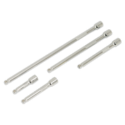 Sealey Wobble Extension Bar Set 5pc 1/4"Sq Drive AK766 Sealey - Dynamic Drive