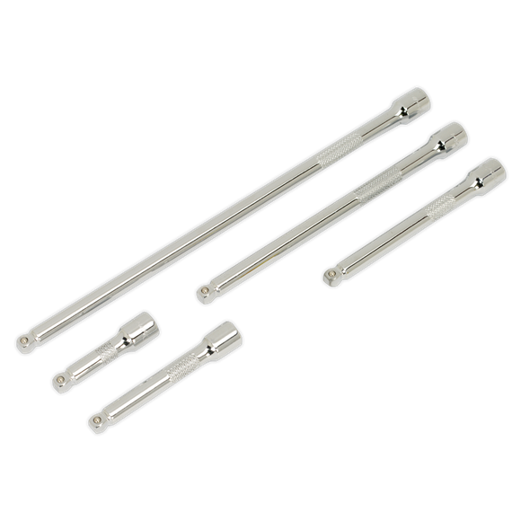 Sealey Wobble Extension Bar Set 5pc 1/4"Sq Drive AK766 Sealey - Dynamic Drive